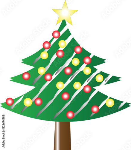 christmas tree with star
