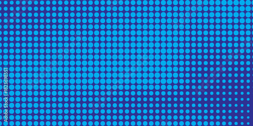 Blue Halftone Dot Grid Background With Gradient for Tech, Design and Abstract Art.vector eps10