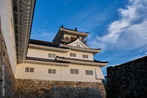 Toyama Castle Tower Close-Up – Traditional Japanese Architecture Detail