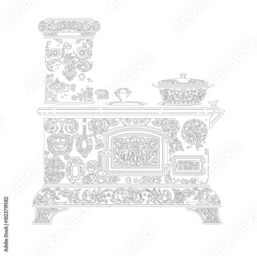 Elegant dining table setting with place settings