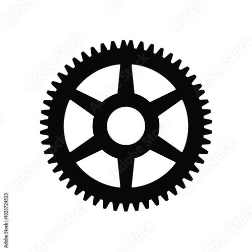 Black gear icon