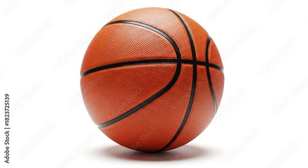 Fototapeta premium Basketball Ball isolated on white background, full depth of field