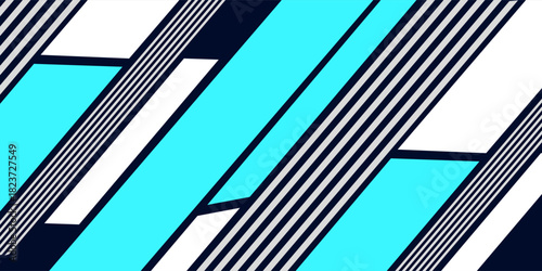 Abstract blue banner design vector, dynamic sporty horizontal background template for media promotion or web banner. eps 10