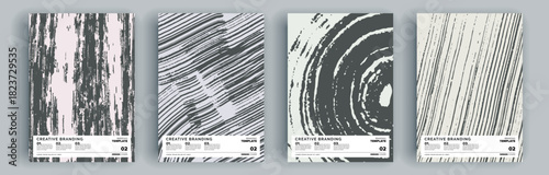 Modern abstract covers set, minimal covers design. Colorful geometric background, vector illustration.