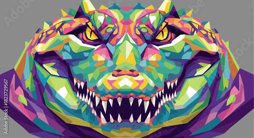 Desk with Laptop and Lamp.