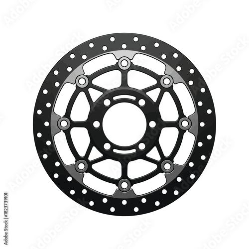 Motorcycle brake disc rotor