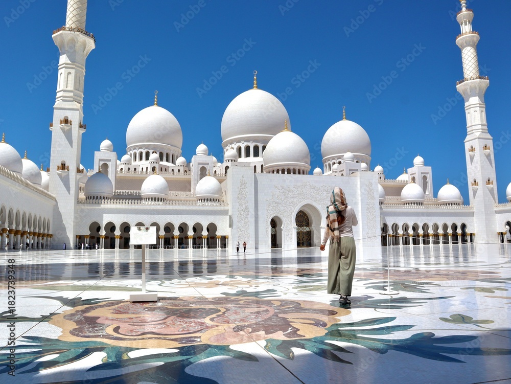 Fototapeta premium Mezquita Sheikh Zayed, Abu Dhabi