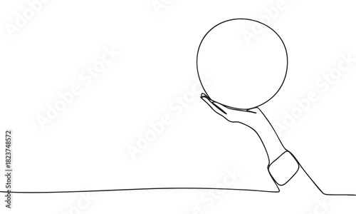 Hand Holding Sphere Future Vision and Strategic Planning