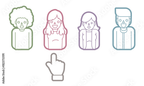 Finger Choose People Hand Click Pointing Finger Graphic Vector