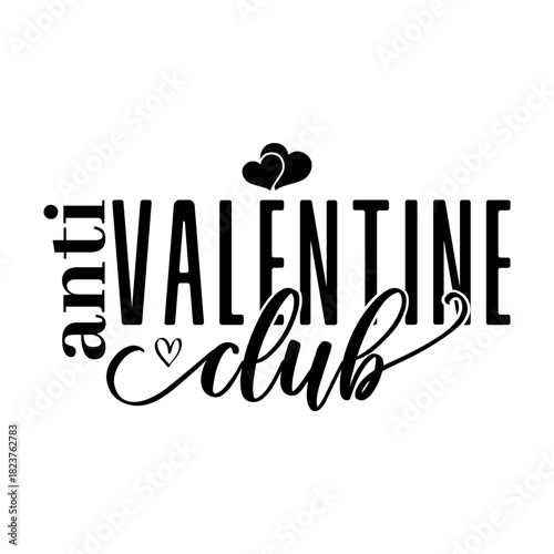 Anti Valentine Club Svg