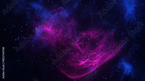 Breathtaking Cosmic Nebula with Dynamic Particle Effects – Vivid Interstellar Gas, Glimmering Stardust, and Swirling Luminescent Particles that Bring Otherworldly Depth to Space-Themed Creations. 
