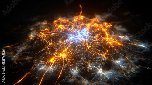 Breathtaking Cosmic Nebula with Dynamic Particle Effects – Vivid Interstellar Gas, Glimmering Stardust, and Swirling Luminescent Particles that Bring Otherworldly Depth to Space-Themed Creations.