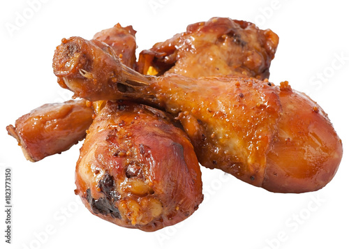 Deliciously grilled chicken drumsticks with a golden brown crust. 