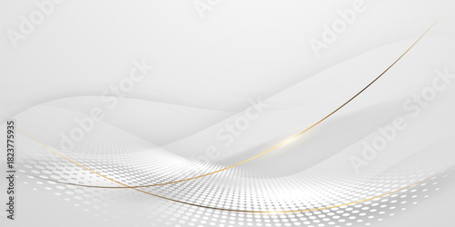 White abstract background with luxury vector illustration.