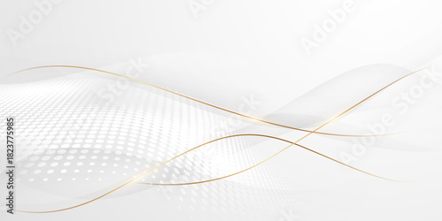 White abstract background with luxury vector illustration.