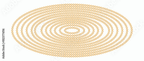 Abstract Concept of Ripple Dot Pattern Design