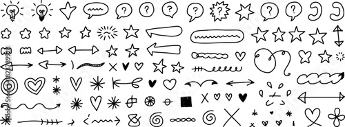 Hand drawn sketch alphabet set vector illustration for art and school design