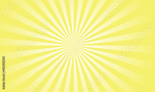 Abstract retro background with sun ray summer vector