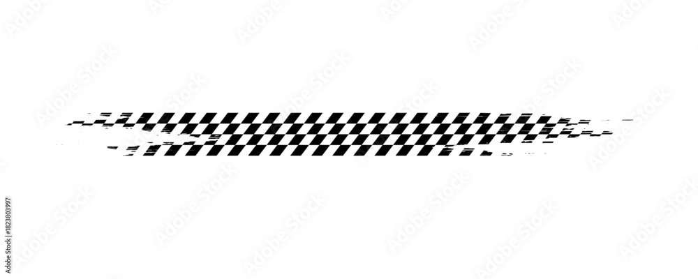 Naklejka premium Race flags or checkerboard background. Chess game or rally sport car competition wallpaper. Tilted black and white squares pattern. Banner with checkered texture. Vector flat illustration