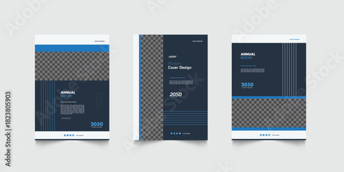 Corporate Book Cover Design Template in A4. Can be adapt to Brochure, Annual Report, Magazine,Poster, Business Presentation, Portfolio, Flyer, Banner, Website.