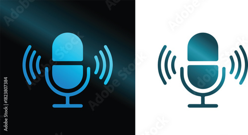 Voice assistant mic icon