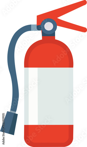 Classic red cylinder icon used for firefighting and suppressing various classes of fire