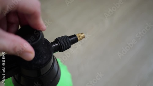  Hand Pump Sprayer Close Up Pressurizing For Plant Care Garden Treatment Against Weeds Insects Lawn Maintenance Gardening Tools Horticulture Agriculture Pest Control DIY Home Gardening