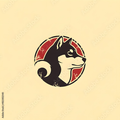 Shiba Inu: A sleek Shiba Inu, radiating an air of dignified curiosity and timeless charm.