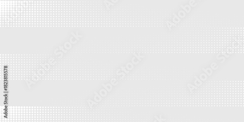Dot white gray wave light technology texture background. Abstract big data digital concept. vector