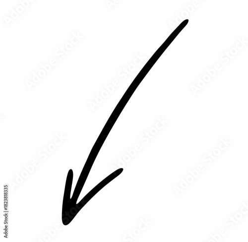 Hand-drawn arrows and doodle strokes with clean white lines on a transparent background. PNG artwork works as an Overlay for notes, highlights and playful visual accents.