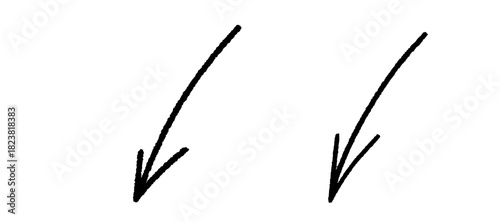 Simple marker arrows with scribble texture and curved strokes on a transparent background. PNG keeps crisp edges, and the second PNG Overlay adds expressive hand-drawn motion.