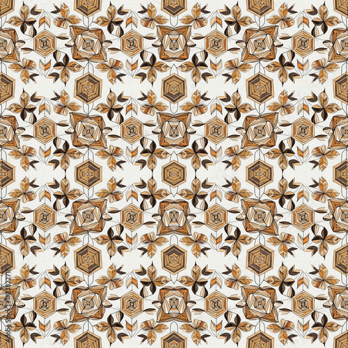 Wallpaper Mural “Seamless Floral Pattern Collection – Vintage Botanical, Paper-Cut, Folk Art, Geometric & Modern Flower Designs” Torontodigital.ca