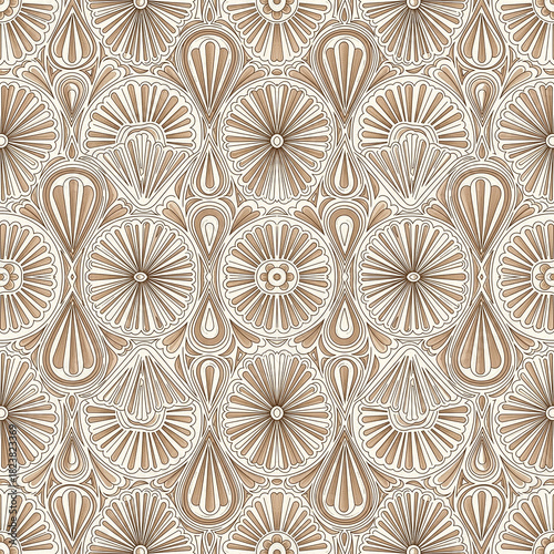 Wallpaper Mural “Seamless Floral Pattern Collection – Vintage Botanical, Paper-Cut, Folk Art, Geometric & Modern Flower Designs” Torontodigital.ca