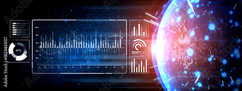 Wallpaper Mural Big data and analytics support real-time insights, predictive modeling, and data-driven decisions for business intelligence and growth. Vouch Torontodigital.ca