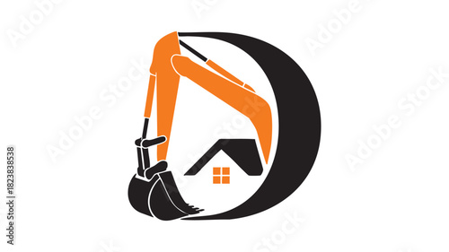 D letter house excavator brand