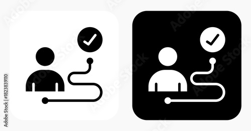 Task Routing black and white icon