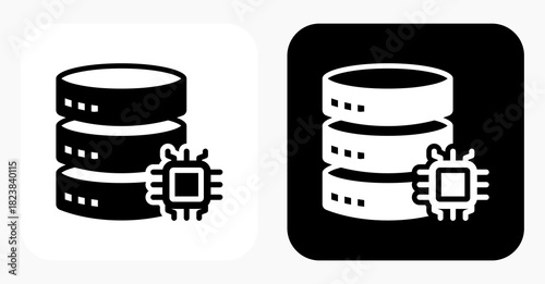 Intelligent Infrastructure black and white icon