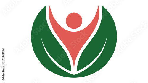 Healthy life natural growth logo
