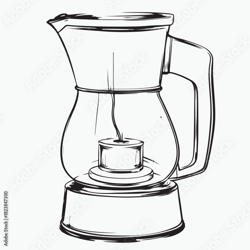 coffee maker isolated on white