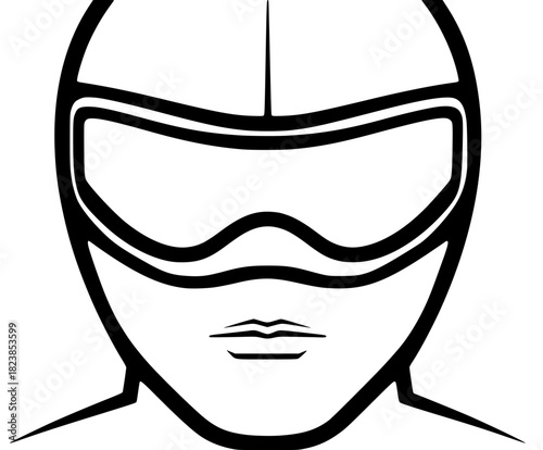 Mysterious Protector Silhouette | Clean, isolated vector art for creative projects.