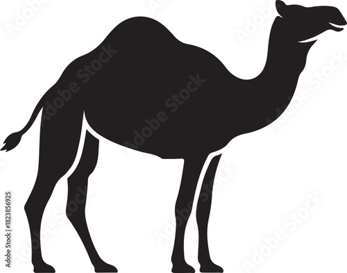 Camel silhouette icon vector illustration