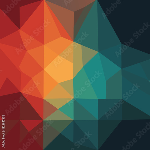 Geometric Abstraction A Vibrant Mosaic of Interlocking Triangles.