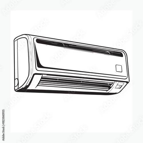vector illustration of an air conditioner
