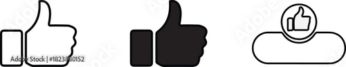 thumbs-up icon vector design Vector Art