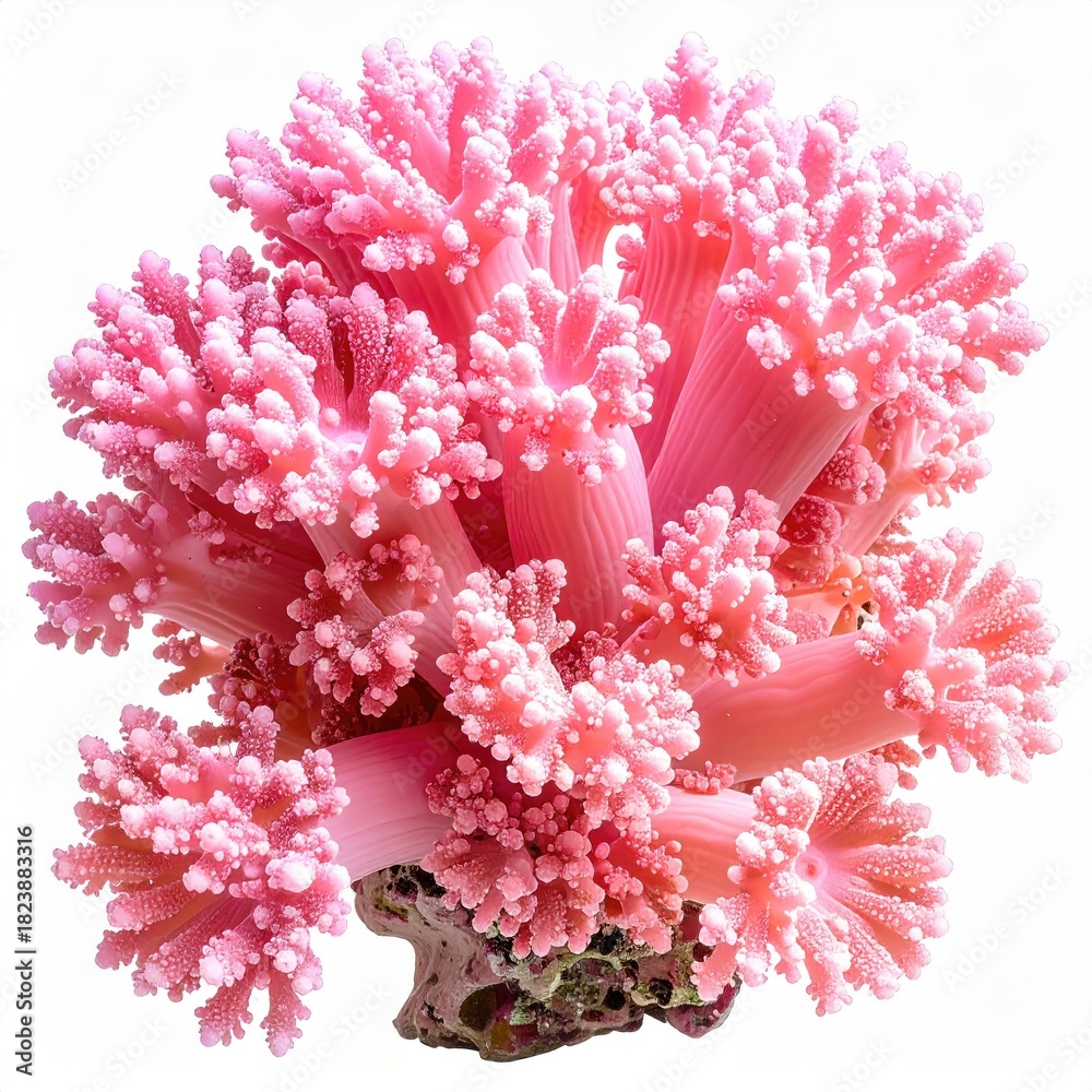 Fototapeta premium Close-up of a vibrant pink coral