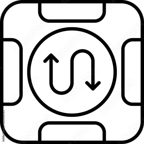 Curved Arrows Icon