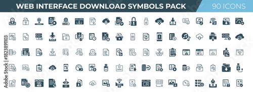 file types cloud storage download actions collection 90 web interface download icons