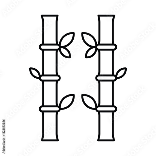 Bamboo Vector icon which can easily modify or edit