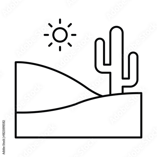 Dunes Vector icon which can easily modify or edit