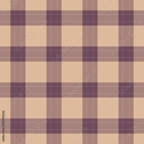 Golf plaid fabric seamless, single background check textile. Mockup vector texture pattern tartan in pastel and pink colors.